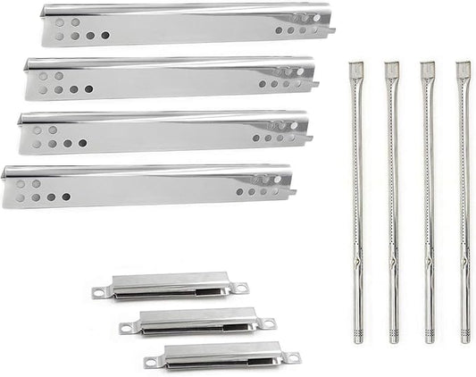 Hongso Replacement Parts for Charbroil 4 Burner Grill 463446015, 466446015, 463446016, 463446017, 463447018 Models, Propane Burners,Heat Plates and Adjustable Crossover Tubes
