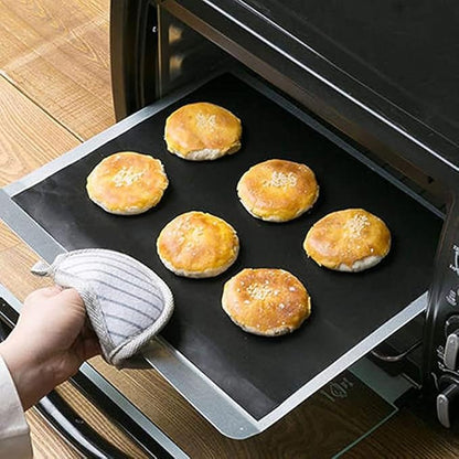 NexUp Goods BBQ Grill Mats Non Stick PTFE Sheets Reusable Heavy Duty Easy to Clean For Gas Charcoal Electric Grills and Ovens Cut to Size 2 Pack or 4 Pack (Grill Mat 2)