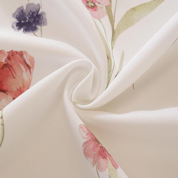 SASTYBALE Spring Summer Floral Tablecloth 60x102 Inch Rectangle | Watercolor Wildflower, Wrinkle-Free, Washable, Stain Resistant Table Cloth for Kitchen, Dining, Farmhouse, Holiday Decor