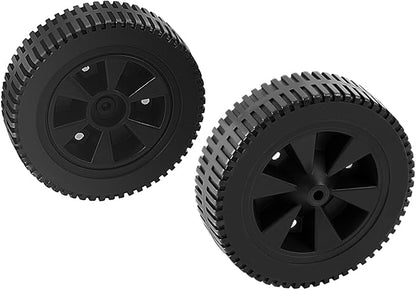 G437-0037-W1 Grill Wheels Replacement Parts for Charbroil Wheels Gas2coal 463344015 463436215 463347017 463343015 463376017 463432215 Kenmore 415.16123801 Plastic Black 7 Inch BBQ Wheel 2PCS