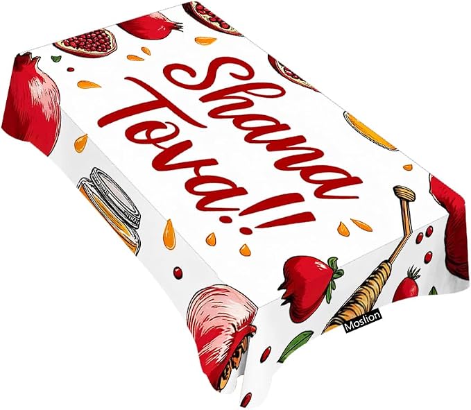 Moslion Tablecloth 60x104 Inch Rectangle Tablecloth for Picnic BBQ Kitchen