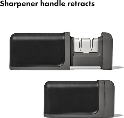OXO Good Grips 3-Piece Knife & Sharpener Set