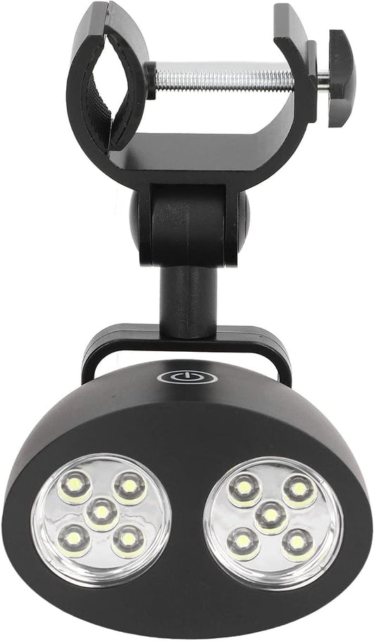Barbecue Grill Light with 10 LED Lights, Wireless Camping Emergency Light for Gas Charcoal Electric Grill, Adjustable Clamp Touch Control 3 Brightness Modes