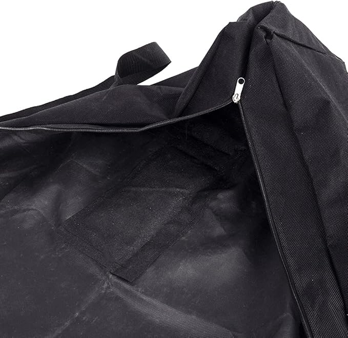 BBQ Tool Storage Bag,Oxford Grill Tool Carry Bag, Waterproof Outdoor Picnic Cooking Tools Bag Carry Bag for Camping Car Trip Outdoor Camping (Black,Size:24.41x 5.12 x 9.45inch)