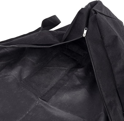 BBQ Tool Storage Bag,Oxford Grill Tool Carry Bag, Waterproof Outdoor Picnic Cooking Tools Bag Carry Bag for Camping Car Trip Outdoor Camping (Black,Size:24.41x 5.12 x 9.45inch)