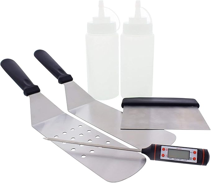 Yukon Glory™ Premium Heavy-Duty Griddle Cover for Blackstone 36 Inch Griddle and 6 Piece Griddle Tool Set, Complete Griddle Accessories Kit (Complete Griddle Accessories Kit)