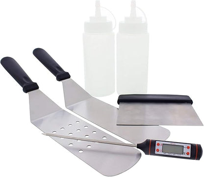 Yukon Glory™ Premium Heavy-Duty Griddle Cover for Blackstone 36 Inch Griddle and 6 Piece Griddle Tool Set, Complete Griddle Accessories Kit (Complete Griddle Accessories Kit)