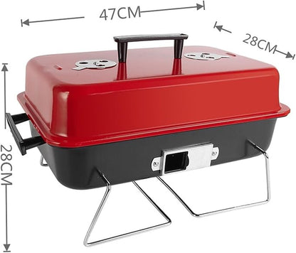 ALLC Charcoal Grills Portable Covered Barbecue Grill Simple Stew Multi Functional Household Barbecue Grill Outdoor Portable Barbecue Grill Barbecue Grill for Garden Outdoor Cooking
