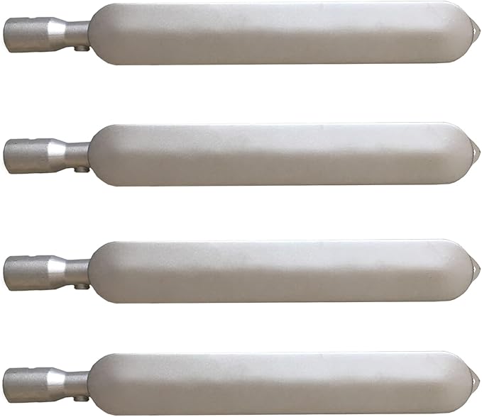 4 Pack Cast Stainless Steel 304 Oval Burner Fits for Barbeques Galore Grand Hall Kenmore Grand Turbo G5TSR, B3807 B3810 B3812 Y0662, Y0663, Y0665, CITSG, 282269, P1961A NG and LP Models
