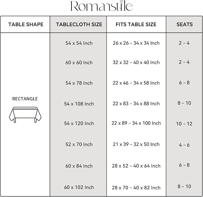 Romanstile Rectangle Plastic Tablecloth, 100% Waterproof Oil-Proof Checkered PVC Table Cloth, Heavy Duty Vinyl Table Cover for Dining, Camping, Picnic, Outdoor - 54 x 108 Inch, Brown Checkered