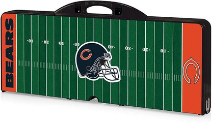 Picnic TIME NFL Football Field Folding Picnic Table, Camping Table, Outdoor Table with Umbrella Hole