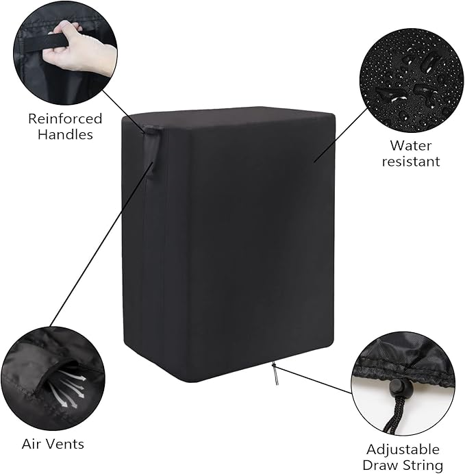 Prep Table Cover for Keter Unity Small Portable Table, 33inch Outdoor BBQ Cart Buffet Grill Table Cover Bar Tool Cart Cooler Covers Waterproof - 33"Lx24"Wx32"H