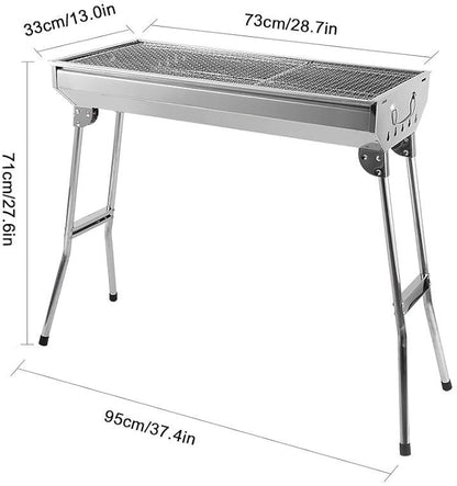 Enjoy Cooking Party Friend Family Grilled Food Portable Charcoal Grill BBQ Outdoor Camping Grilling Barbecue Smoker Burner Patio Backyard Stove