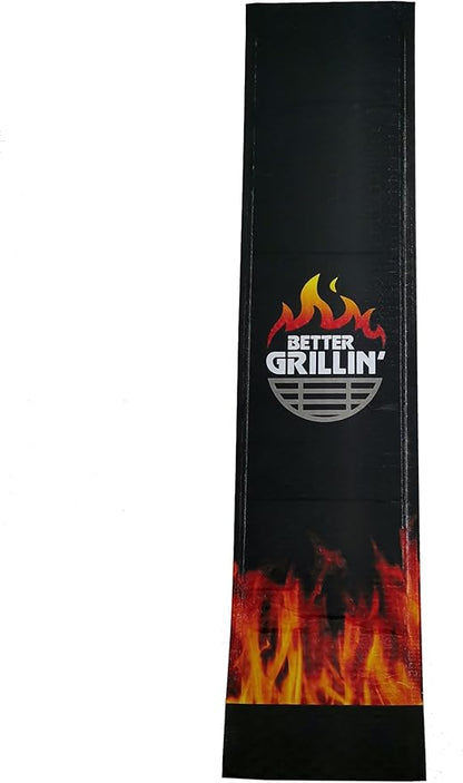 BETTER GRILLIN' BBQ Bastin Mop Basting Barbecue Brush/Mop Easily Applies Marinades, Sauces, Washes Out, 16in Handle, 4pk