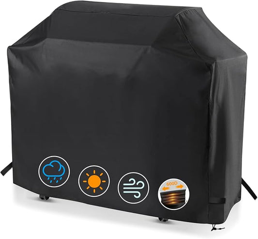 54 Inch Gas Grill Cover for Monument Mesa 400 4-Burner Grill, Waterproof | Fits Monument Mesa 400, 25392, 24633, 35633, 24367, 41847NG & M415BZ 4-Burner Gas Grills, Heavy Duty 600D Outdoor Cover