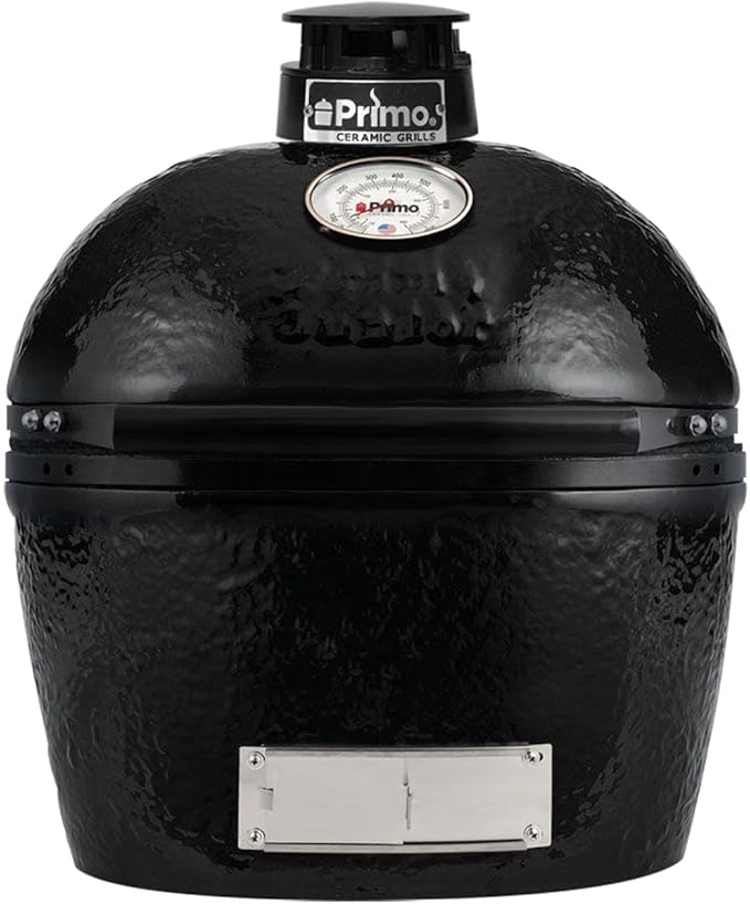 Primo Oval Junior 200 Ceramic Kamado Grill with Stainless Steel Grates - PGCJRH (2021)