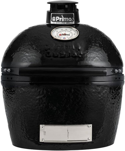 Primo Oval Junior 200 Ceramic Kamado Grill with Stainless Steel Grates - PGCJRH (2021)