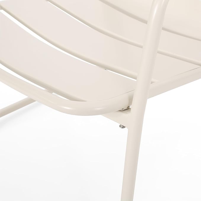 Christopher Knight Home Cowan Outdoor Dining Chair (Set of 2), Matte White