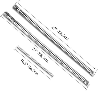 Hisencn 7507 Grill Burner with 7535 Flavorizer Bars for Genesis Silver A, Spirit 200 Series, Spirit 500, Spirit E-210, E-200, S-210, S-200 with Side Control Grill