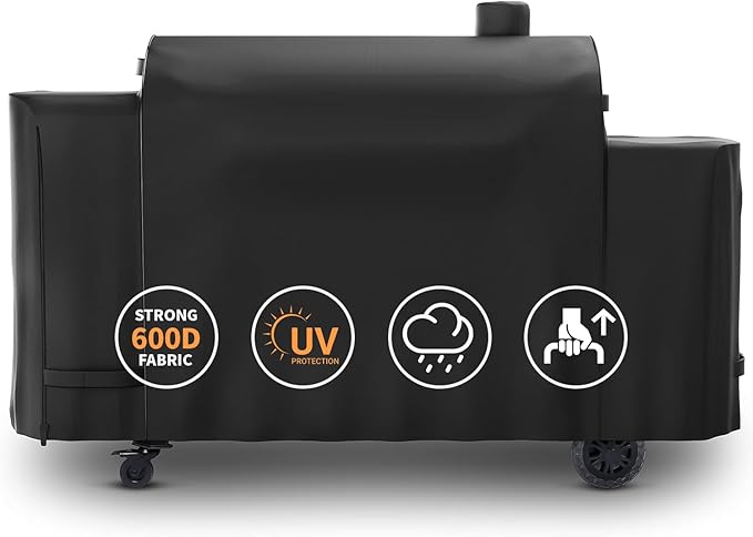 Grisun Grill Cover for Pit Boss 1100 Pro Series Triple-Function Pellet and Gas Combo Grill PB1100PSC2/PB1100PSC1, Sportsman PB1230SP, 600D Heavy Duty Grill Cover, PB 67364