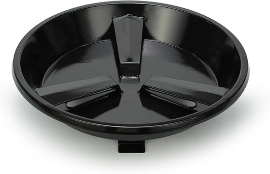 Flame Disk Bowl Replacement Parts for Masterbuilt Gas and Dual Fuel Smokers, Black Porcelain Enamel, Smoker Parts for Masterbuilt 911060006 9005100068, Heat Diffuser and Wood Chip Tray