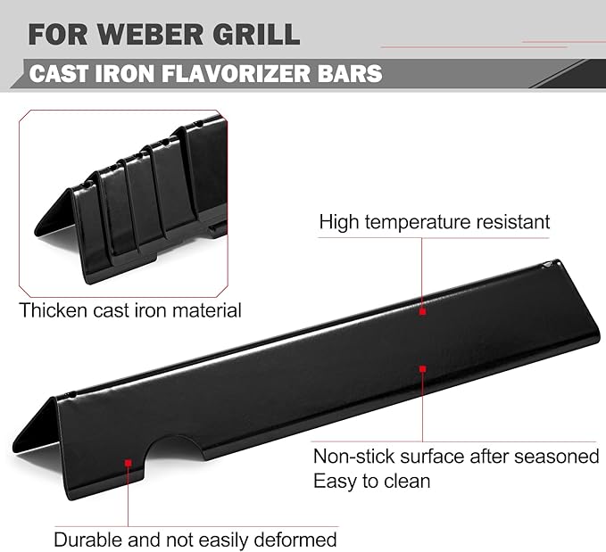 Genesis II E-410 Grill Replacement Parts for Weber Genesis II E410 E-435 S-435 Grill Parts GS4 LX E-440 LX E-410 Grates SPX-435 66097 66033 Flavorizer Bars 66041 Heat Deflector 66089 Cooking Grids