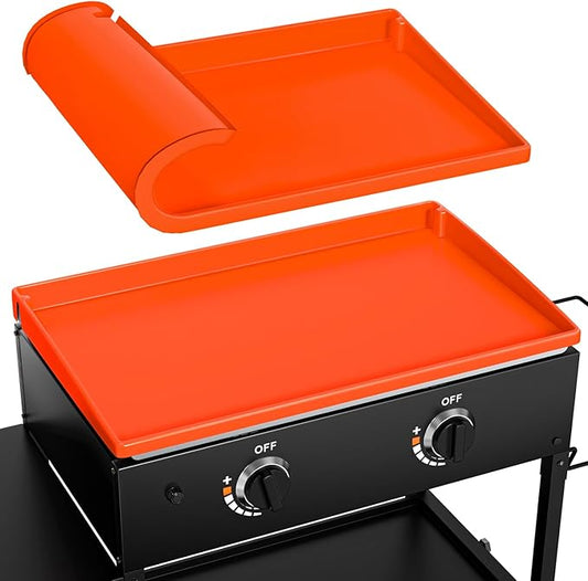 LOPNUR Full-Edge Silicone Grill Cover 28 Inch for Blackstone Griddle, Upgraded Heavy Duty Food Grade Silicone Mat for Blackstone Griddle Accessories, Protects Outdoor Grill from Dust and Rust Yearly