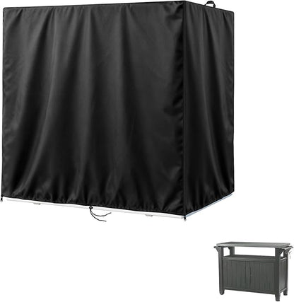 Kasla Outdoor Storage Cabinet Cover, 54"L×23"W×35"H | Heavy-Duty and Waterproof, Fits Storage Shelf, Storage Shed, Deck Box for Kitchen Patio Garden Organization and Storage