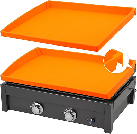 Silicone Griddle Mat Cover for Blackstone,All-Encompassing Coverage Heavy Duty Food Grade Silicone Grill Mat Cover, Nice Choice for Blackstone Griddle Protective Accessories (Orange-36inch)