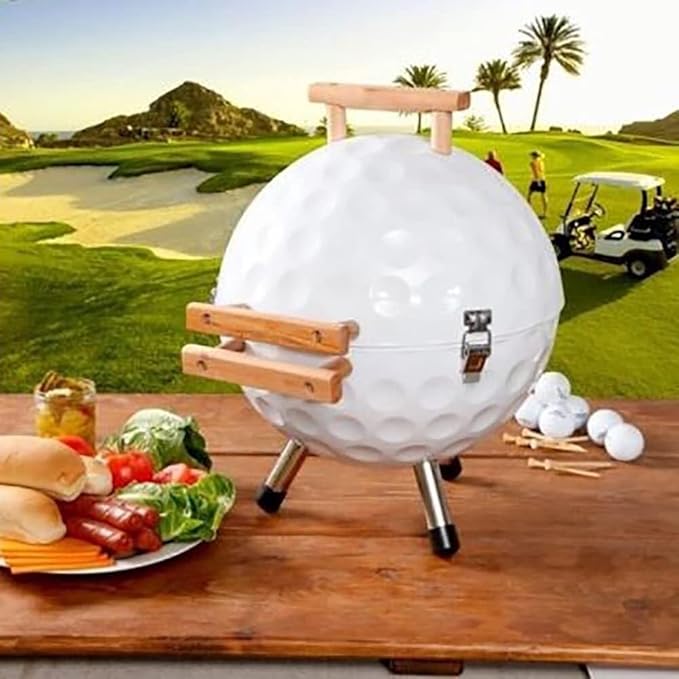 Foldable Bbq Stainless Steel Grill Portable Kettle Charcoal Grill, Smoked BBQ with Stand, Table Top Barbecue for Outdoor