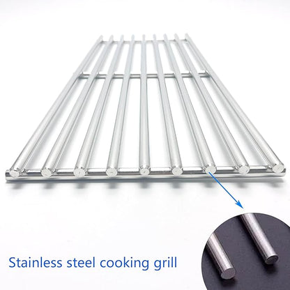 17-3/8" Stainless Steel Grates for Broil King Baron 320, 340, 420, 440, 490 Huntington 2122-64 2122-67 6020-54 6020-57 6020-64 Broil-Mate 7020-54 7020-64 7120-64 Sterling Gas Grill