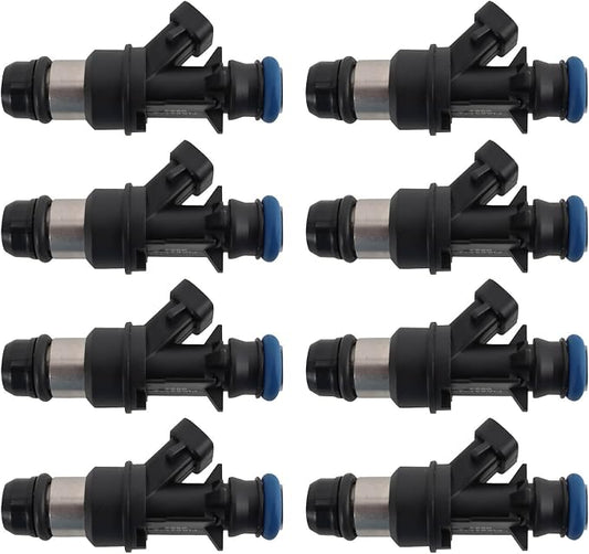TRQ Fuel Injector Set | For 1999-2000 Chevrolet Silverado 1500 1999 Silverado 2500 GMC Sierra 1500 Sierra 2500