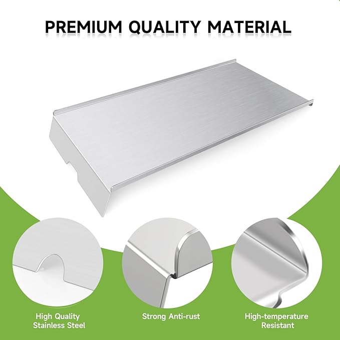 BCA012 Grill Heat Baffle Diffuser & BCA-006 Drip Pan Replacement Parts for Traeger 34 Series,Eastwood 34,and Newer Tex,Tex Elite Pellet Smoker Grills