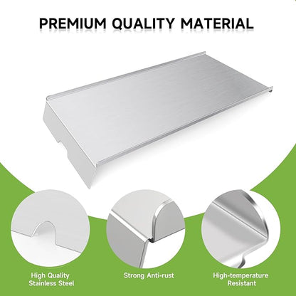 BCA012 Grill Heat Baffle Diffuser & BCA-006 Drip Pan Replacement Parts for Traeger 34 Series,Eastwood 34,and Newer Tex,Tex Elite Pellet Smoker Grills