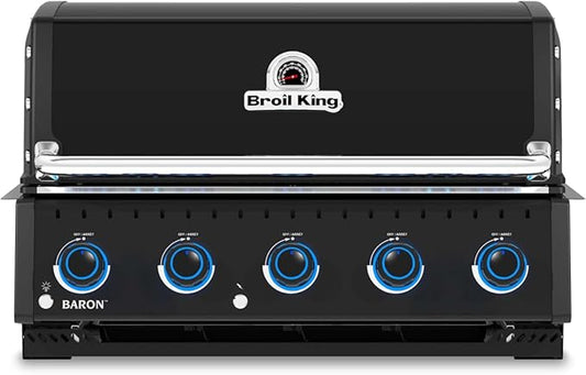 Broil King 876617 Baron 520 Shadow 5-Burner Built-In Natural Gas Grill Head