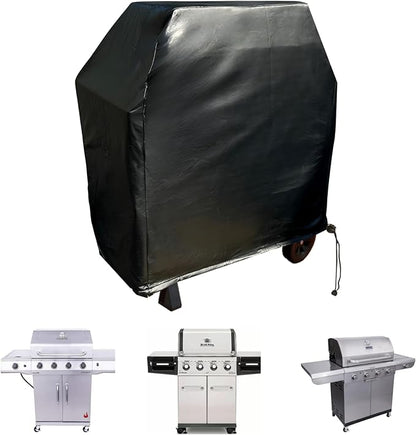Formosa Covers 48-Inch Grill Cover – Heavy-Duty Waterproof Black Vinyl BBQ Cover – Fits Weber Spirit II E-210, Napoleon Rogue 365
