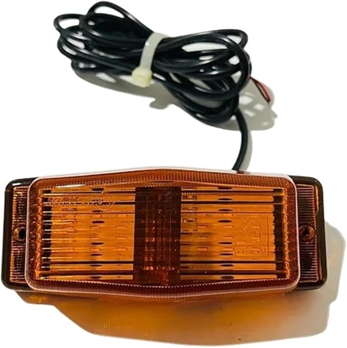 1PC/2PCS 24V LED Marker Light Front Grill Double Burner/Pole Indicator Lamp(1x Amber)