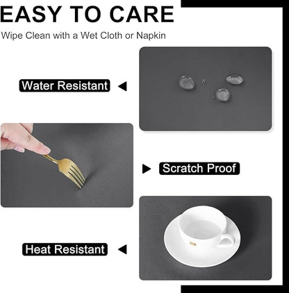 DWCN Square Tablecloth - 40 x 40 Inch - Waterproof Stain and Wrinkle Resistant Washable Table Cloth, Decorative Fabric Table Cover for Kitchen Dining Room Party and Outdoor Use, Grey