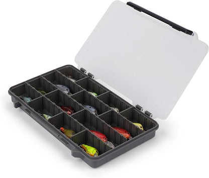 Plano StowAway 3700 Stow Tackle Box, 4 Pack, with Corrosion-Preventive Rustricor, Single Latch Design, Transparent DuraView Lid, Stackable Storage for Fishing Bait, Lures and Gear