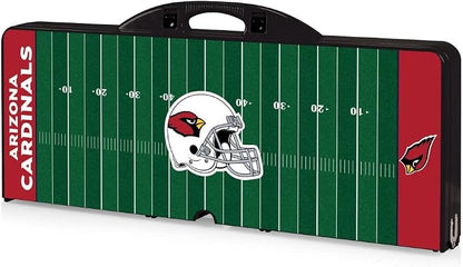 Picnic TIME NFL Football Field Folding Picnic Table, Camping Table, Outdoor Table with Umbrella Hole