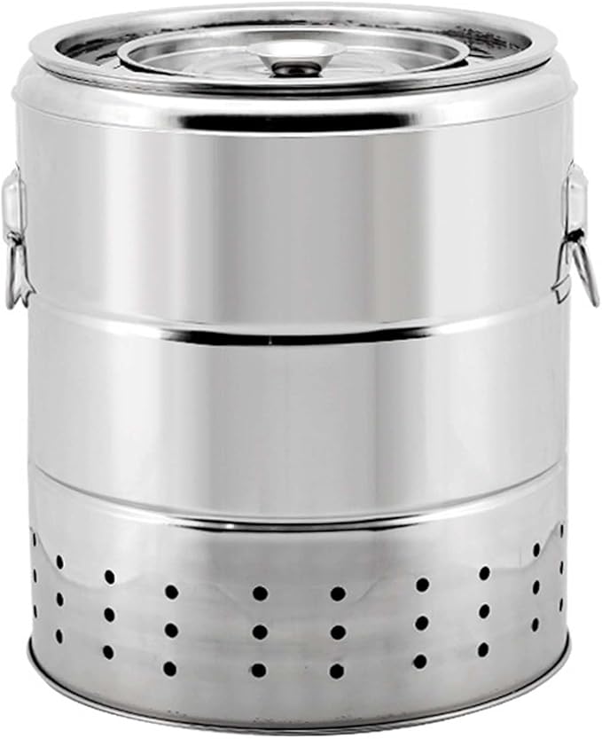 Portable charcoal grill, can be fried, can be grilled, double insulation, prevent burns, easy to clean, 39 * 43cm (A)