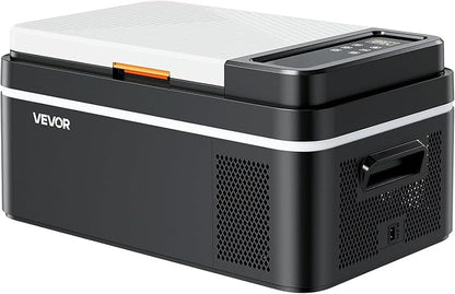 VEVOR Car Refrigerator, DC 12/24V AC100-240V Compressor Electric Cooler, -4°F to 68°F Car Fridge with APP Control, 21 QT Cars Freezer for RVs, Campsites, Boats, Camping, Fishing, 60W Portable Freezer