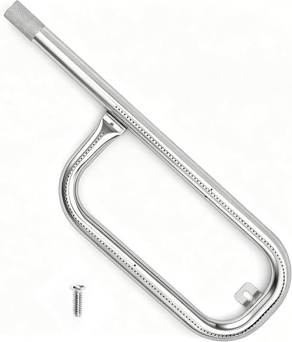 Uniflasy 60040 17 Inch Grill Burner Tube for Weber Q1200 Q1000 Q100 Q120 304 Stainless Steel Baby Q 386001 386002 516002, 516001, 50060001, 51060001 Gas Grills, for Weber Q Grill Parts 69957/41657