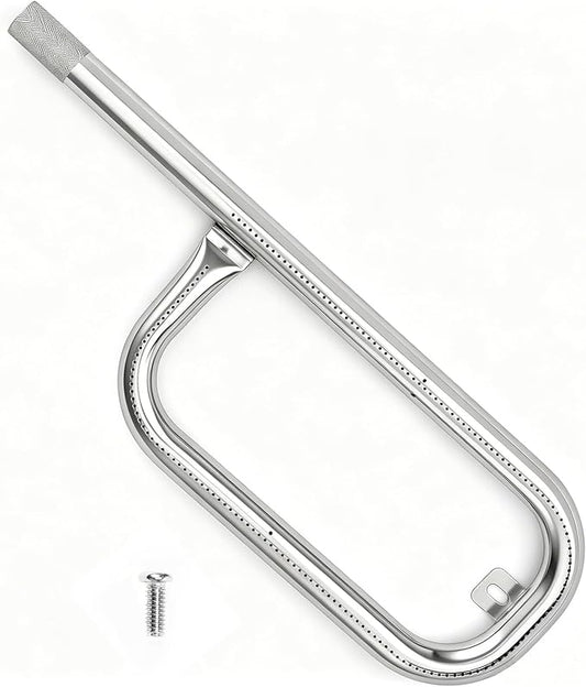 Uniflasy 60040 17 Inch Grill Burner Tube for Weber Q1200 Q1000 Q100 Q120 304 Stainless Steel Baby Q 386001 386002 516002, 516001, 50060001, 51060001 Gas Grills, for Weber Q Grill Parts 69957/41657