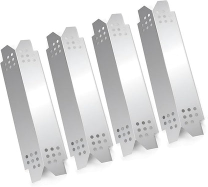 Grill Heat Plates Replacement Parts for Nexgrill 4 Burners 720-0830H, Stainless Steel Grill Heat Tents, Flame Tamer Burner Cover for Nexgrill Replacement Parts, 4-Burner