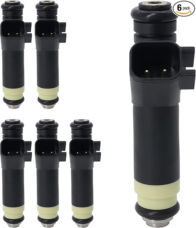 HiSport FJ463 6PCS Fuel Injectors Compatible with Ford Ranger 2002-2008 V6 3.0L,Mazda B3000 2002-2007 V6 3.0L Replace 4L5Z9F593A FJ463 8001470N