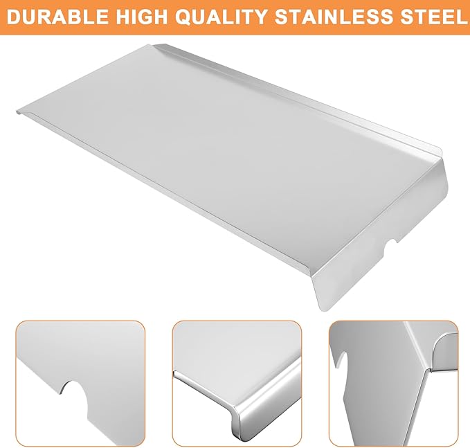 BCA006 Drip Tray Heat Baffle & BAC410 Liners Kit for Traeger Drip Pan Grill Replacement Parts Pro SER 34 Accessories, Eastwood 34, Texas Elite 34, Texas Elite, Limited Edition, Texas Pro,BBQ075 BBQ100