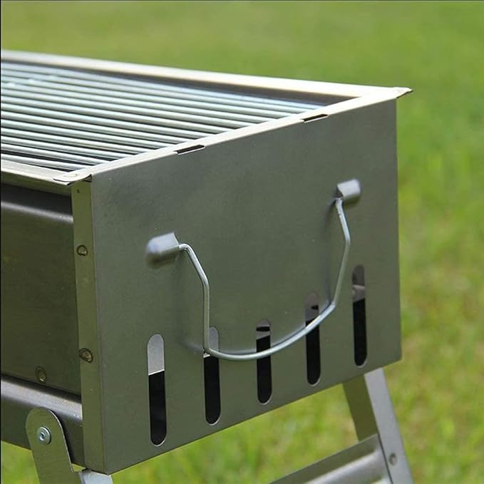 Camping Barbecue Grill Home Barbecue Charcoal Barbecue Grill Shelf Outdoor Grill 3-8 People BBQ Utensils Barbecue Charcoal Grill(62cm)