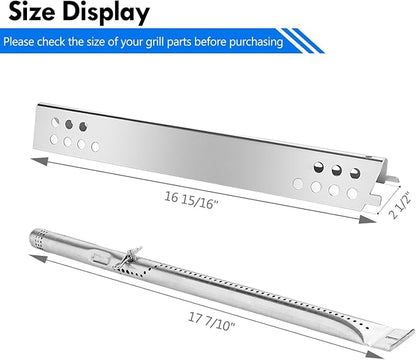 463347519 Grill Replacement Parts for Charbroil Performance 5 Burner Grill Parts 463347518 463275517 463243518 463243519 463373019 463275717 463373319 BBQ Heat Pates Flame Tents Repair Kit