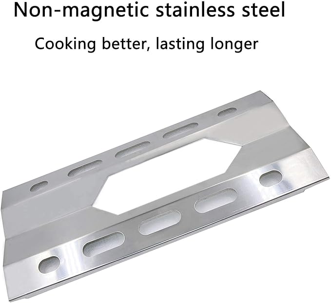 Hisencn Repair Parts for Costco Kirkland 720-0108, Nexgrill 720-0011, 720-0047-U Gas Grills, Replacement Stainless Steel Burner Tube, Heat Plate Tent, Temp Gauge Heat Indicator 22551, NGB1, NGSHP3